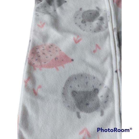 3/$20 Carter Girl Hedgehog Footie Pajama. - Picture 5 of 9